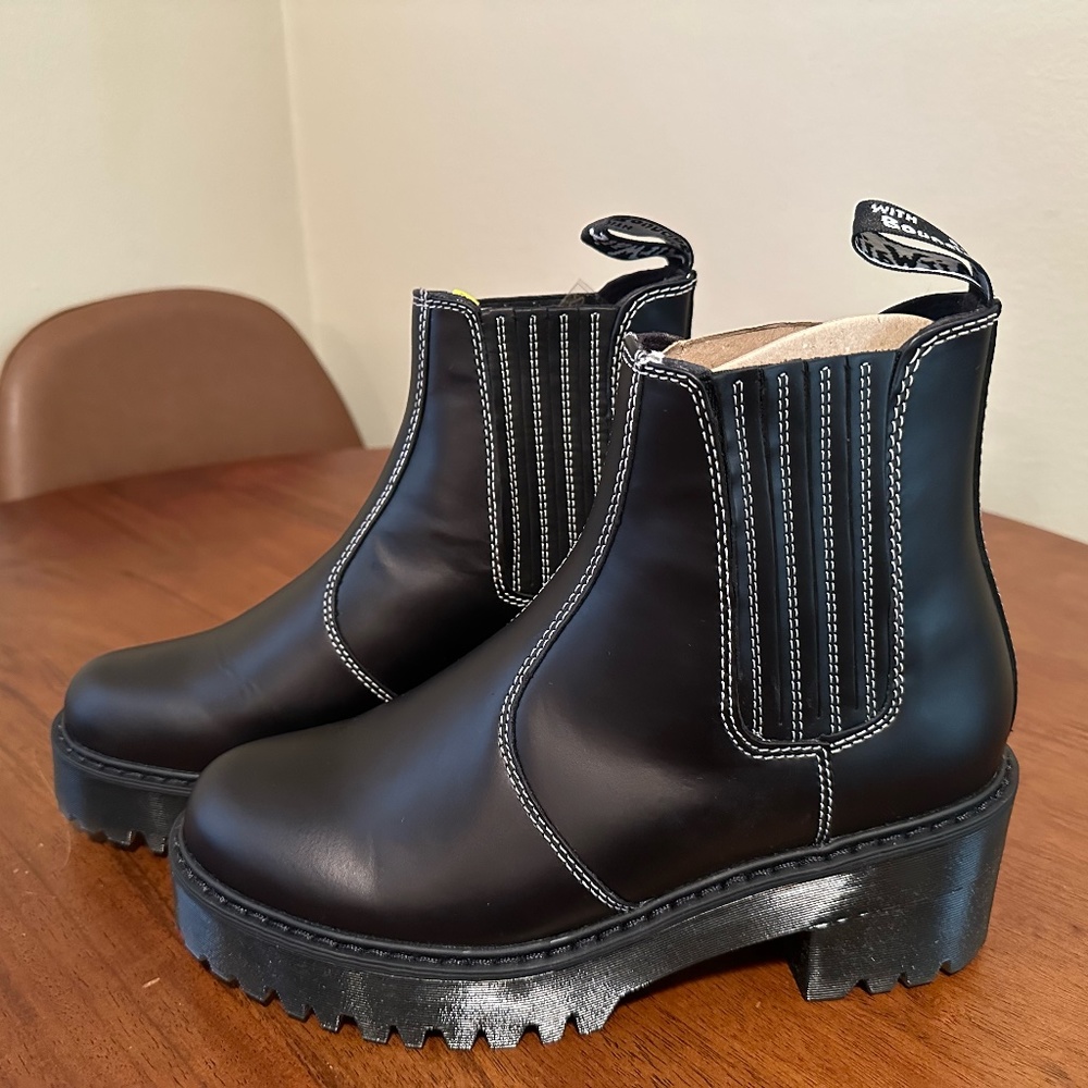 Dr. Martens Rometty Leather Platform Chelsea Boots